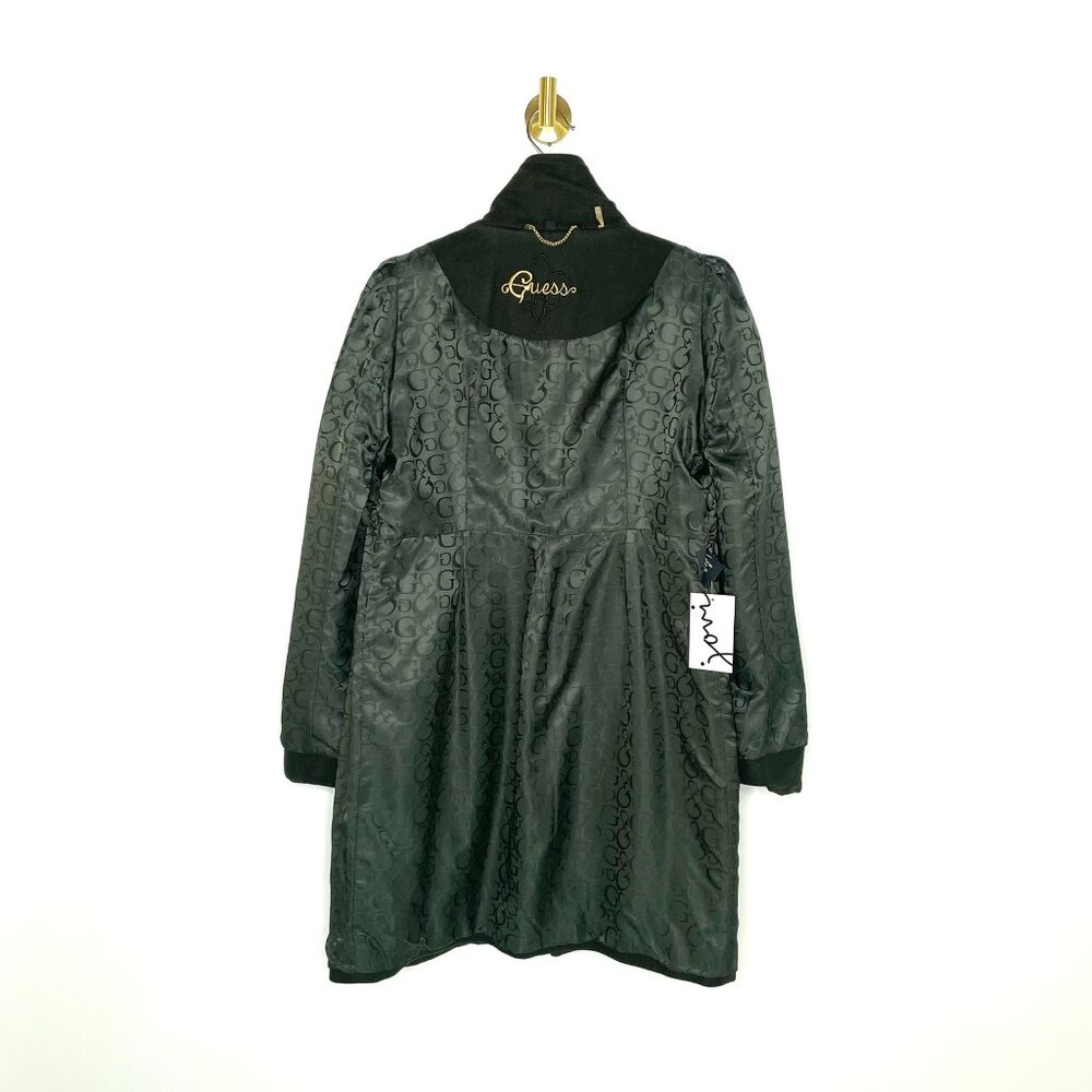 Coat | Guess Princess Wool Peacoat Hunter Green | Feminine Classic Old Money | M - Picture 14 of 16